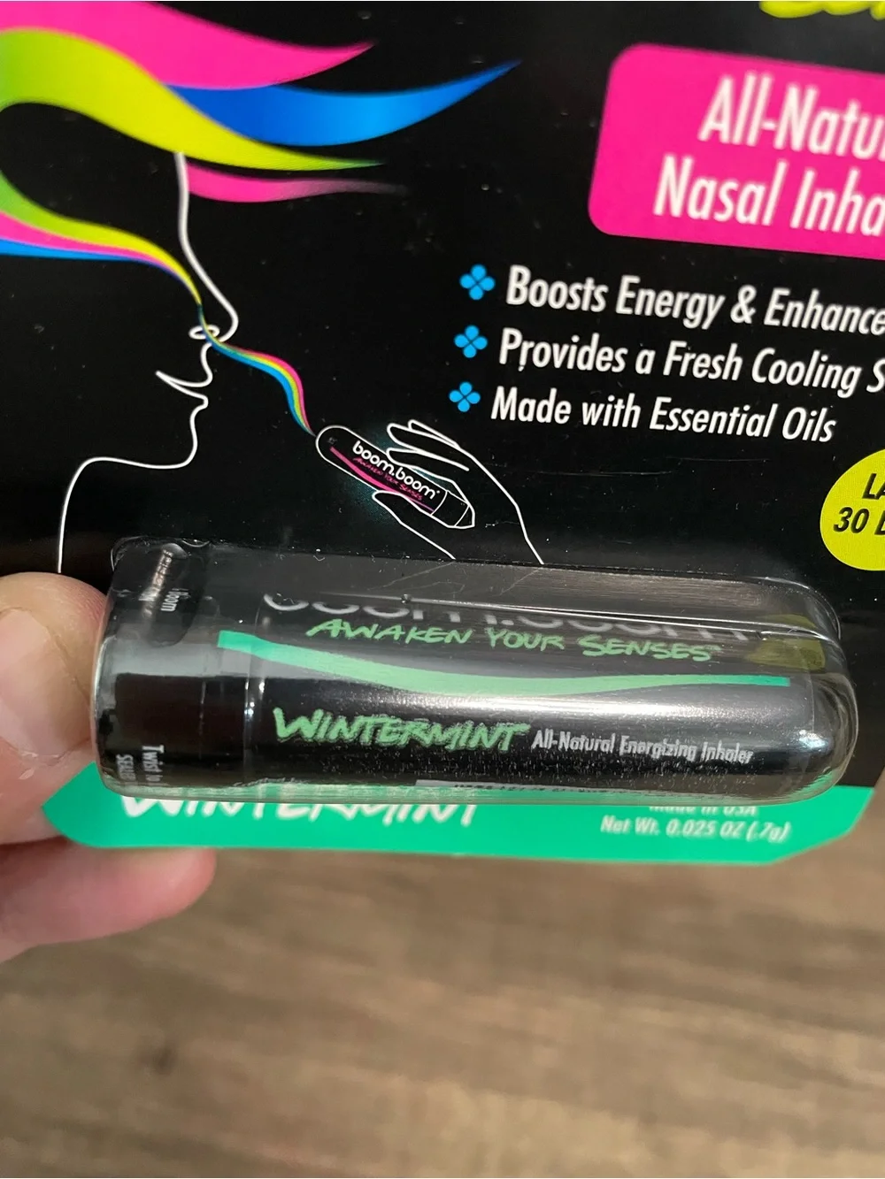 BoomBoom All-Natural Nasal Inhaler - Wintermint scent
